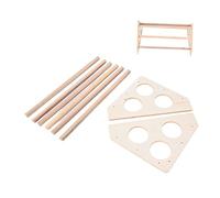 KUIDAMOS Soporte de Madera para Pollo para Mascotas, Estante Duradero Hecho a Mano para Gallinero para Aves de Corral, Granja Casera, 36x26,5x17,3cm