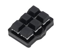 KUIDAMOS Teclado Mecánico con una Sola Mano, Teclado Macro Programable Compacto para Juegos y Trabajo, Negro, 6 Teclas