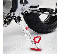 KUIDAMOS Trípode de Soporte Lateral Antideslizante de Aleación de Aluminio para Motocicleta para un Rendimiento Estable y una Larga Vida útil Adecuado para Motociclistas (Rojo)