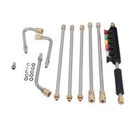 KUIDAMOS Varita de Extensión de Lavadora a Presión de Acero Inoxidable con 6 Boquillas para Lavado a Presión de Coche, Limpieza Al Aire Libre