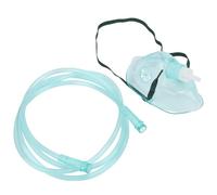 KUIKUI Juego de máscara de tubo de oxígeno de silicona suave, práctico equipo de suministro de oxígeno desechable para pacientes de terapia de oxígeno