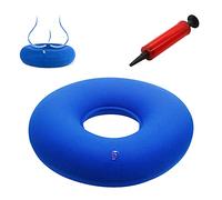 KUIRUNRX® Cojín Inflable Redondo, Cojín Redondo Coxis Inflable y Bomba, Almohada Cojín de Anillo Inflable para El Dolor Hemorroidal, Llagas De Cama, Coccidinia, Dolor Perineal, Embarazo, Parto