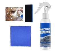 KUIRUNRX® Eliminador de Óxido en Spray 100ml, Limpiador Desoxidante Multiusos para Metal, Coche, Bicicleta y Cadena de Bici, Elimina el Polvo de Hierro y Residuos de Freno