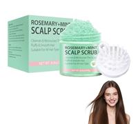 KUIRUNRX® Gommage 2 en 1 pour Cuir Chevelu, Exfoliante para el Cuero Cabelludo con Romero, Champú Exfoliante con Masajeador, Tratamiento Nutritivo y Purificante, Elimina Residuos y Suciedad, 250 g