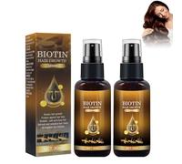 KUIRUNRX® Suero de crecimiento del cabello,2 Unidades Biotina 30ML, Suero De Crecimiento Del Cabello, Para Anticaida De Cabello y Crece Pelo, Para Acelerar el Crecimiento del Cabello