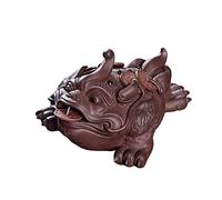 KUISDEYI Decoración de Oficina para Escritorio High-Fin Hecha Hecho A Mano Creativo Sapo Estatua Tea Bandeja Decoración Office Desktop, Decoración de Toad Indeor Feng Shui For Bookshelf Decor Figura