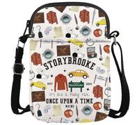 KUIYAI Bolsa cruzada con cremallera inspirada en la TV para fanáticos de Storybrooke (libro de cuentos)