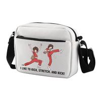 KUIYAI Bolsa cruzada inspirada en programas de televisión I'm 50 and I like to Kick regalo de 50 cumpleaños inspirado en programas de televisión (y patada)