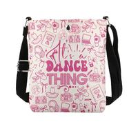 KUIYAI Bolsa cruzada para bailarina, regalo para amantes del baile, es una cosa de baile, bolsa de hombro para bailarina (danceThingUK)