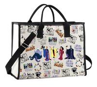 KUIYAI Bolsa de compras inspirada en personajes de dibujos animados con villanos icónicos, bolsa reutilizable de lona (villainFriend)