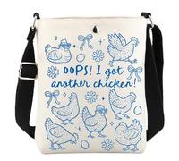 KUIYAI Chicken Gift Oops I Got Another Chicken - Bolso bandolera de animales de granja para granjero (got anotherChicken)