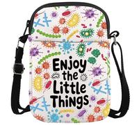 KUIYAI IPathogen Mutation Gift - Bolsa cruzada con cremallera para epidemiólogos, regalo para microbiólogos, ciencia y humor (Enjoy littleThing)