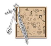 KUIYAI Marcapáginas con dije de musa de la tragedia, diosa griega para amantes de los libros, regalo para amantes de la historia, regalo de diosa mitológica (cryMaskUK)