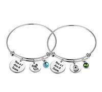 KUIYAI Monstruos inc. Sulley and Mike inspiraron You and I are a Team pulsera con Monster Charm Movie Fan