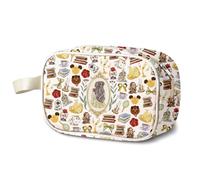 KUIYAI Neceser transparente de princesa y león para mujeres y niñas, regalo para amantes de los cuentos de hadas, bolsa de cosméticos transparente (Lion PrincessUK)