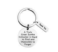 KUIYAI Regalo de agradecimiento para instructores de Zumba Un verdadero gran instructor de Zumba es difícil de encontrar e imposible olvidar regalo de agradecimiento para profesores de Zumba, Acero