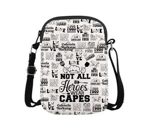 KUIYAI Regalo de almuerzo para dama, mejor almuerzo para mujer, regalo para trabajador de cafetería, no todos los héroes usan capas (Hero Wear CapeUK, White