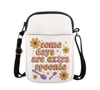 KUIYAI Regalo de apoyo para enfermedades crónicas, regalo de teoría de cuchara para el día de la llamarada, Some Days Are Extra Spoonie bolsa cruzada (extraSpoonieUK)