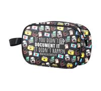 KUIYAI Regalo de codificador médico, regalo de codificación médica, si no lo documentas, no sucedió, bolsa de cosméticos transparente (medicalCoderLifeUK)