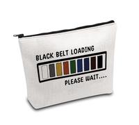 KUIYAI Regalo de karate, regalo de Taekwon Do, bolsa con cremallera para cinturón negro, regalo para amantes del karate, regalo de luchador de karate, Protector de carga para cinturón negro, moda