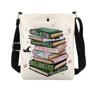 KUIYAI Regalo de mago rosa y verde, regalo inspirado en música de bruja, bolsa cruzada para libro cambiado para un buen libro (para GoodUK)