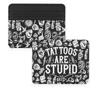 KUIYAI Tattoo are Stupid - Tarjetero de tatuaje para mujeres, inspirado en artistas tatuados (tattooStupid)