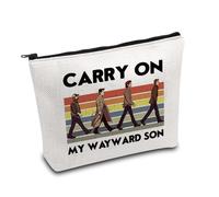 KUIYAI Winchester Brothers - Bolsa de cosméticos para fanáticos de Sam&Dean, Carry On My Wayward Son, Wayward Sonuk, moda