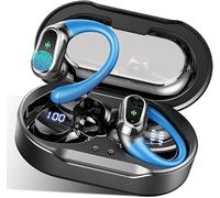 Kuizil Auriculares Inalambricos Deportivos 2026, Auriculares Inalámbricos Bluetooth 5.4 HiFi Estéreo, 50H de Reproducción Cascos Bluetooth con Cancelacion Ruido ENC, Pantalla LED/para Running