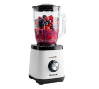 KUKEN Batidora De Vaso Cristal 1000W 1,5 Litros Con Cuchillas De Acero Inoxidable, Licuadora Con 2 Velocidades E Inversa, Batidora Vaso Para Batidos, Purés Y Smoothies