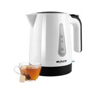 KUKEN Hervidor Agua Electrico 1200W, Calentador de Agua Electrico 1L, Kettle con Apagado Automatico y Luz LED, Hervidor de Agua con Base Recogecables y Asa Ergonómica