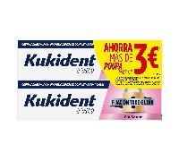 Kukident Pro Fijación Todo el Día Sin Sabor 2x40 gr 25% GRATIS