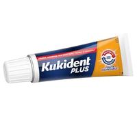 Kukident Plus Doppia Azione Crema Adesiva per Dentiere Totali e Parziali, 40g