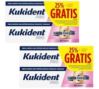 Kukident Pro Fijación Todo el Día Sin Sabor 25% GRATIS 4x40 gr