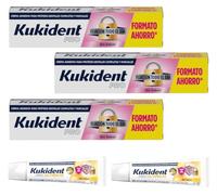 Kukident Pro Fijación Todo el Día Sin Sabor 3x70 gr + 2 Minitallas Regalo