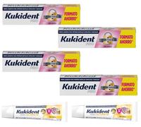 Kukident Pro Fijación Todo el Día Sin Sabor 4x70 gr + 2 Minitallas Regalo