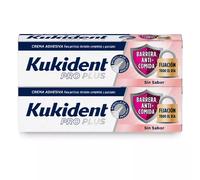 Kukident Pro Plus Barrera Anti-Comida sin Sabor 2x40gr