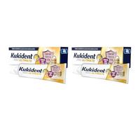 Kukident PRO Ultimate Crema Adhesiva Para Prótesis Dentales Completas Y Parciales 40 g (Paquete de 2)