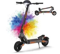 Kukirin Patinete Eléctrico Adultos Todoterreno,Patin Electrico,Scooter Electrico Potente Plegable/Autonomía de 55 km/Ruedas de 10"/Carga máxima 120kg/IP54/Doble Frenos de Disco,G2