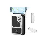 Kukiwhy Mini Fan Battery con 3 velocidades Ventilador de cintura portátil 4 en 1, ventilador USB recargable Pequeño, al aire libre y regalos de viaje para mujeres (Blanco)