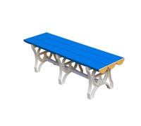 KUKIXKK Outdoor Bench, 800KG Capacity Patio Seating, Easy-Clean Garden Park Chair for Swimming Pool, Gym, and Backyard Lounge(Blauw,L:180cm/71in)
