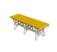 KUKIXKK Outdoor Bench, 800KG Capacity Patio Seating, Easy-Clean Garden Park Chair for Swimming Pool, Gym, and Backyard Lounge(Giallo,L:180cm/71in)