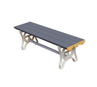 KUKIXKK Outdoor Bench, 800KG Capacity Patio Seating, Easy-Clean Garden Park Chair for Swimming Pool, Gym, and Backyard Lounge(Dark Gray,L:90cm/35in)