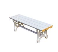 KUKIXKK Outdoor Bench, 800KG Capacity Patio Seating, Easy-Clean Garden Park Chair for Swimming Pool, Gym, and Backyard Lounge(Wit,L:120cm/47in)