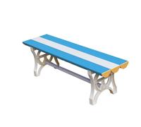 KUKIXKK Outdoor Bench, 800KG Capacity Patio Seating, Easy-Clean Garden Park Chair for Swimming Pool, Gym, and Backyard Lounge(Cyan A,L:100cm/39in)