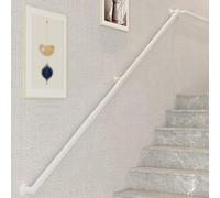KUKIXKK Pasamanos de Escalera Modernos, pasamanos de Seguridad para Personas Mayores, pasamanos de Seguridad para baño, pasamanos para Interiores.(Wit,4 ft/122cm)