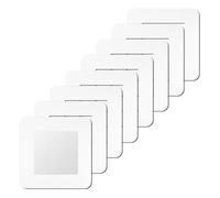 KUKUJIWA 4PCS de cubierta de interruptor de luz, Cubiertas Protectoras Decorativas, Diapasón y Pantalla de Luz, Placa de Borde para Interruptores protector pared interruptor luz (blanco)