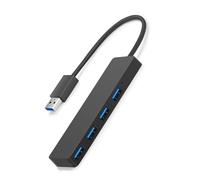 KUKUPOW 4 Puertos USB Hub 3.0, Multicargador USB 3.0 Adaptador para MacBook, MacBook Air/Pro/Mini, iMac, MacPro, Windows Laptops y Ultrabooks, así como PC y más(30 cm)