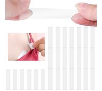 KUKUPOW Cinta Doble Cara Ropa y Piel 216 Piezas, 1,5 x 8.5cm Cinta Doble para Cuerpo Cinta de Lencería, Adhesivo Natural Extrafuerte y Resistente al Sudor, Cinta Para la Ropa Hipoalergénica