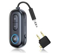 KUKUPOW Transmisor y Receptor Bluetooth 2 en 1, Adaptadores de Transmisor Bluetooth 5.4, Transmisor de Audio 3,5 mm AUX para Viajes en Vuelo, TV, Gimnasio, Tabletas