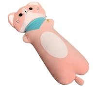 KUKUShining Almohada De Gato De Peluche, Suave Y Larga De Peluche San Valentín para Niñas Y Niños(Pink,70cm/27.6in)